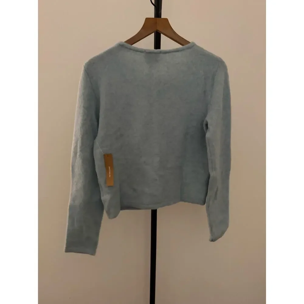 New NWT CAARA Marielle light blue wool Cardigan $172 Sz XS